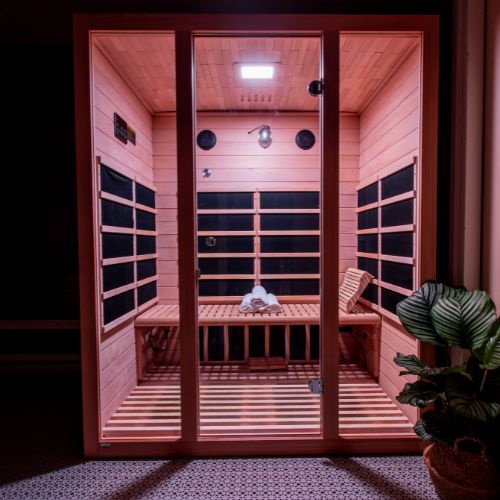 Recovery room sauna